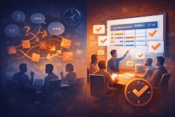 Stakeholder alignment meeting with clear ownership and faster decisions