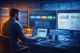 Automated deployment pipeline replacing manual launch process